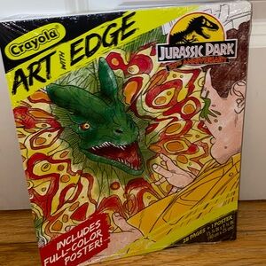 Crayola Art with Edge Jurassic Park Coloring Book. Factory Sealed.